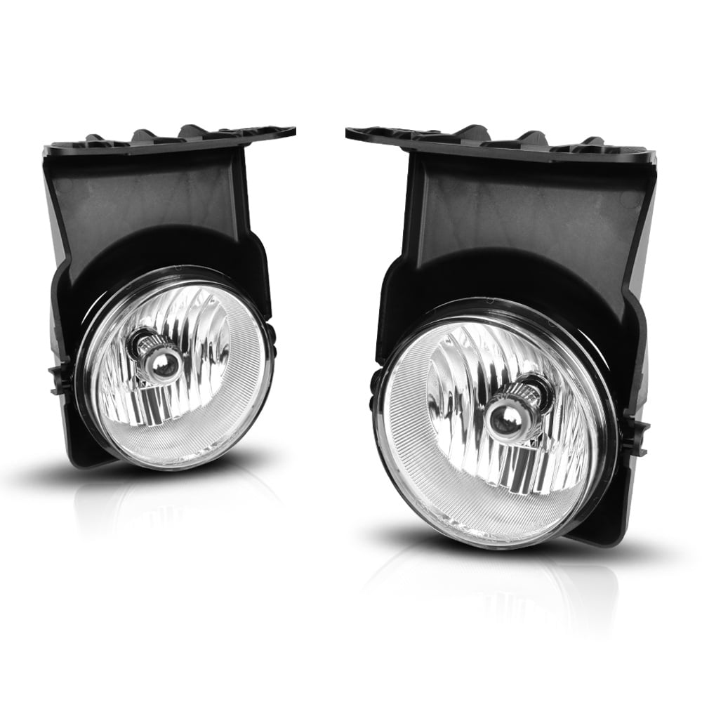 Fog Lights for 2003 2004 2005 2006 2007 GMC Sierra 1500/ 1500HD/ 2500/ 2500HD/ 3500/ 3500HD 1 Pair Front Bumper Driving Fog Lamps with Right and Left Side Clear Lens 