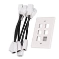 thumbnail image 2 of Panel de pared con cable NikouMX interfaz multimedia HD Tapa de salida con cable, 2 of 8