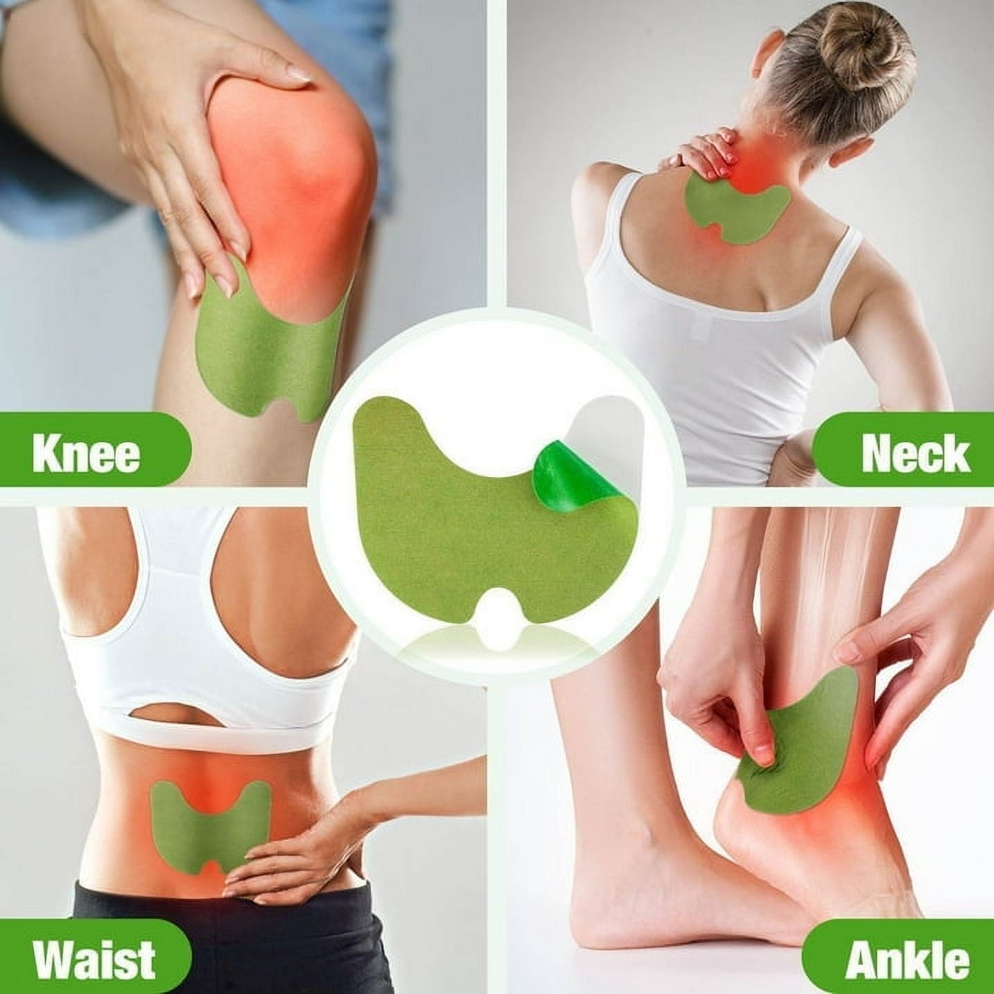 48PCS Original Well Knee Herbal Knee Pātch - Well Knee Plāster for Knee Support & Muscle Pain - Maximum Strength for a Temporary Relief - Adhesive Heat Pātches Made with Natural Herbs