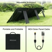 SolarPlay Portable Power Station, 2500W/2304Wh Large Capacity Solar Generator, with 400W Solar Panel, 4 AC Outlets (5000W Peak), Emergency Power Station for Home, Camping, Outdoor Battery Backup