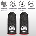 thumbnail image 2 of 20 Piezas Guantes para Dedos Juegos Móviles Funda El Dedo Con Pantalla Táctil A Prueba Sudor PUBG(A), 2 of 9
