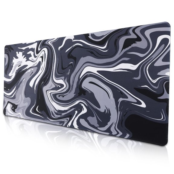 sixwipe Large Gaming Mouse Pad (XXL), Non Slip 35.4 x 15.7 inches Computer Pad for Desk, 3mm Thickened Big Rubber Base Mouse Mat with Stitched Edges for Work, Game, Office, Home