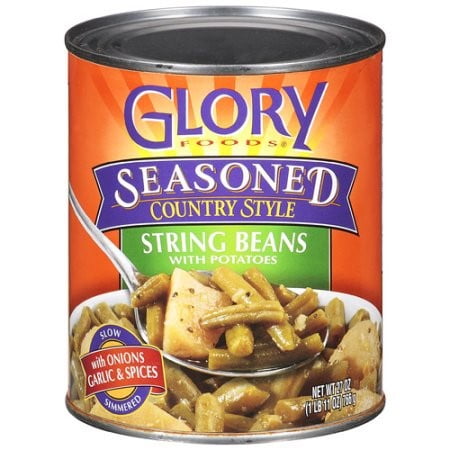 Glory Foods Seasoned String Beans With Potatoes, 27 Oz