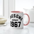 thumbnail image 4 of CafePress - Awesome Since 1967 - 11 oz Ceramic Mug - Novelty Coffee Tea Cup, 4 of 4
