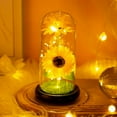 thumbnail image 4 of Aosijia Sunflowers Artificial Flowers in Glass Dome LED light Gifts for Xmas,Valentine Day,Wedding,Mothers Day,Anniversary,Birthday, 4 of 9