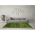 thumbnail image 3 of Ahgly Company Indoor Square Oriental Green Industrial Area Rugs, 4' Square, 3 of 4