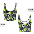 thumbnail image 4 of Yiaed Football Print Ladies Waistcoat Women Sports Vest Vest Sports Women Sports Top Yoga Vest for women-X-Large, 4 of 8