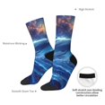 thumbnail image 4 of Rocae Beautiful Ocean Dolphin for Adult Socks Casual Athletic Stretchy Loose Socks for Women Men Non-Slip Middle Tube Socks, 4 of 6