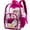 Rose Red, variant on PayUSD Clear Backpack Heavy Duty Stadium Approved Waterproof PVC Transparent Book Bag with Reinforced Strap for School Work Travel Festival, Rose Red