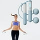 thumbnail image 5 of Cuerda para saltar con mostrador para adultos y niños | Cuerda de saltar con peso ajustable | Mango de EVA antideslizante | Entrenador de fitness para interiores y exteriores | Juego portátil de 2, 5 of 8
