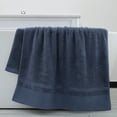 thumbnail image 4 of Beautynvta Bath Towels for Bathroom, Solid Color Cotton Bath Towel, Soft Absorbent Thickened Bath Towels for Bathroom, Travel, Camp, Hotel, and Spa, 39.4''x19.7'', Blue, 4 of 6