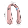 thumbnail image 3 of Fiudx Ofertas Flash Del Día Ventilador Colgante Portátil Manos Ventilador Sin Aspas Operado Ventilador Personal Portátil Diseño De Auriculares Recargable Sin Hojas Ventilador De Cuello Colgante Alime, 3 of 7