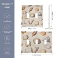 thumbnail image 2 of Yayeee Toggle Light Switch Wall Plate 2-Gang 4.56"x4.48" Decorative Outlet Cover, Watercolor Seashells, 2 of 7