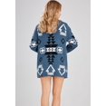 thumbnail image 4 of HAHDAXIA Cardigan en Tricot Jacquard à devant Ouvert pour Femmes à Imprimé Tribal Aztèque, 4 of 6