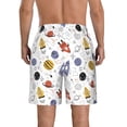 thumbnail image 3 of Naloa Rocket Planets Men's Beach Shorts, Surfing shorts, Swim trunks, Quick Dry Swim Trunks for Surfing Beach Fun - XX-Large, 3 of 9