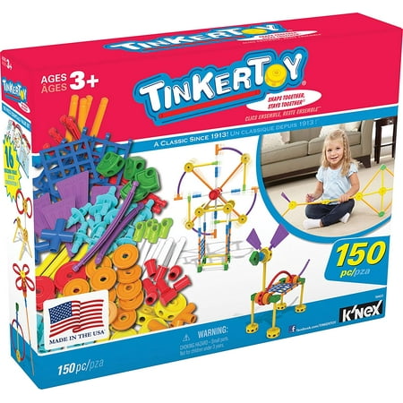 TINKERTOY - Essentials Value Set - 150 Pieces - Ages 3 Preschool Educational Toy