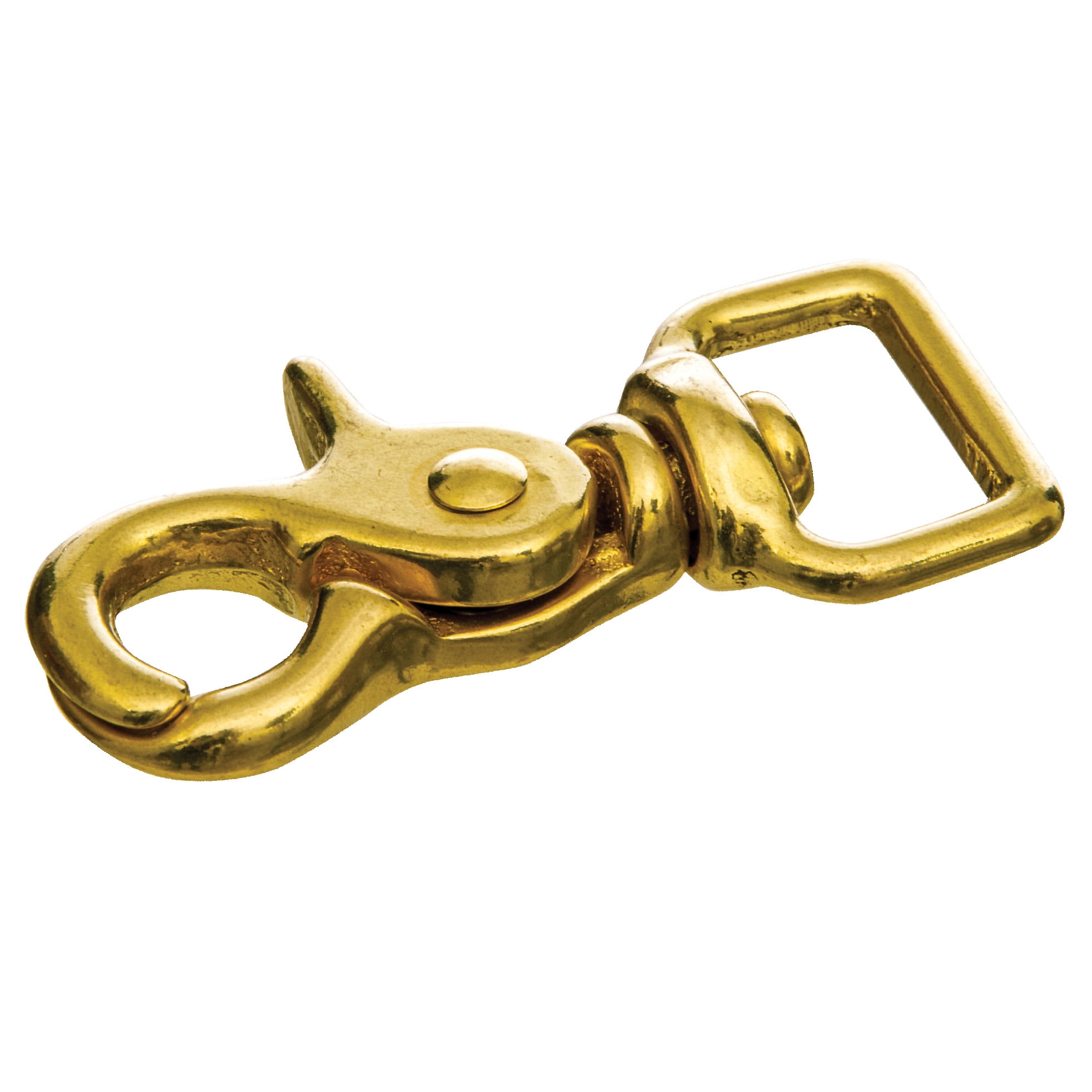 Solid Brass Trigger Snap w/ Square Swivel Eye, 5/8" x 21/2" Walmart