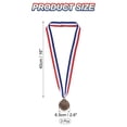 thumbnail image 2 of Uxcell 2.6 Inch Bronze Award Medals 3rd Prize  Style with Neck Ribbon 3 Pieces, 2 of 6
