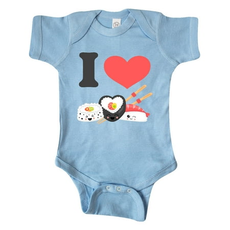 

Inktastic Kawaii I Love Sushi II Gift Baby Boy or Baby Girl Bodysuit