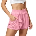 thumbnail image 4 of Womens Running Athletic Shorts Quick Dry Casual Cycling Tennis Workout Yoga Lounge Hiking Jogging Shorts with Liner Pockets, 4 of 9