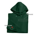 thumbnail image 5 of frariair Embroidered Roman Numerals Date Hoodie Women Quarter Zip Pullover Custom Anniversary Couple Shirt Gift Idea Green S, 5 of 6