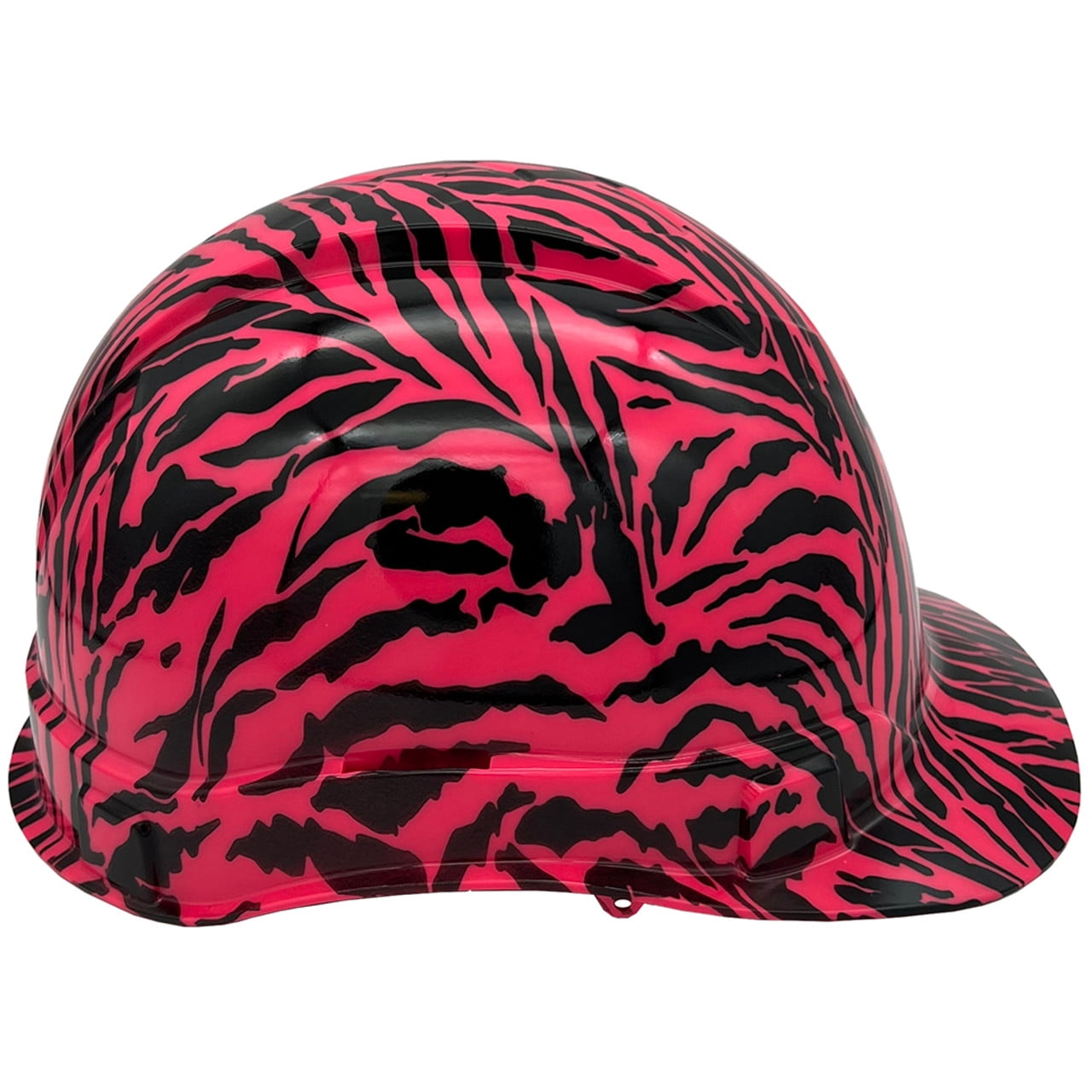 Zebra Pink Hydro Dipped Hard Hats Cap Style