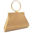 thumbnail image 2 of Bolsa de mano de vidrio liwen store para mujer dorado L, 2 of 5