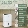 thumbnail image 7 of Shinco 120pt Energy Star Dehumidifier in White for  6000 sq ft - Portable, Automatic Defrost, Timer, 7 of 7
