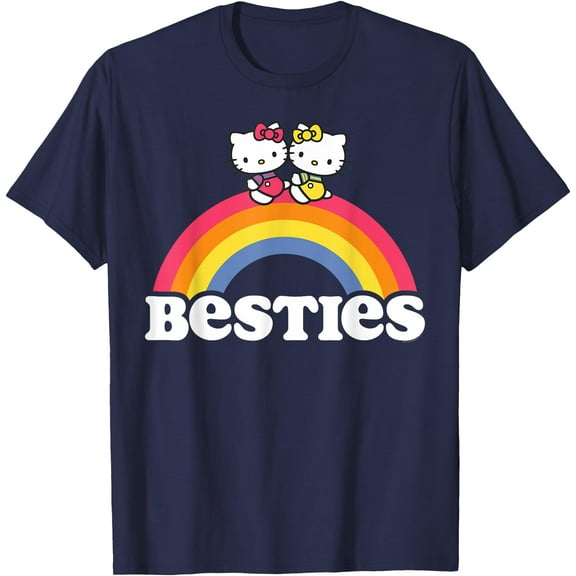 Hello Kitty and Mimmy Besties Best Friend DTG Print Unisex T-Shirt