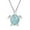 AS Show, variant on Fiaya Women Turtle Pendant Imitation Opal Necklace Zircon Clavicle Chain Women's Jewellery Gift Accessories, Durable Design