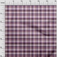 thumbnail image 3 of oneOone Cotton Jersey Pink Fabric Check Dress Material Fabric Print Fabric By The Yard 58 Inch Wide, 3 of 4