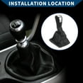 thumbnail image 2 of Unique Bargains Gear Shift Knob with Cover 5 Speed Manual Stick Shifter Lever Knob for Skoda Octavia 2004-2011 Plastic, 2 of 6
