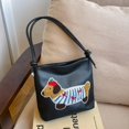 thumbnail image 5 of Jiibva Cute Dachshund Bucket Bags Women Leather Handbag Casual Commute Shoulder Bag Crossbody Bags Storage Messenger Bags, 5 of 7