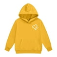 thumbnail image 5 of UACY Girls Preppy Heart Sweatshirts Oversized Pullover Sweatshirt Kids Fall Winter Long Sleeve Cute Prints Trendy Hoodies (Yellow, 11-12 Years), 5 of 8