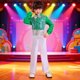thumbnail image 1 of Cowsor Boys Disco Costume Kids 70s 80s Sequin Pop King Dance Star Halloween Carnival Party Cosplay Outfits, 1 of 5