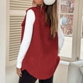 thumbnail image 5 of Gytharion Long Sherpa Fleece Vest for Women Soft Comfy Plush Cardigan Coat Lightweight Sleeveless Lapel Waistcoat Fuzzy Warm Winter Outerwear Button Down Teddy Coat with Pockets, 5 of 8