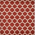 thumbnail image 3 of Unique Loom Trellis Collection Area Rug - Philadelphia (8' Square Dark Terracotta/Beige), 3 of 12