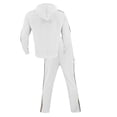 thumbnail image 3 of Men's Full Zip Hooded Tracksuit Set with Stripe Detail Long Sleeve Jacket and Drawstring Pants for Everyday Wear, 3 of 3