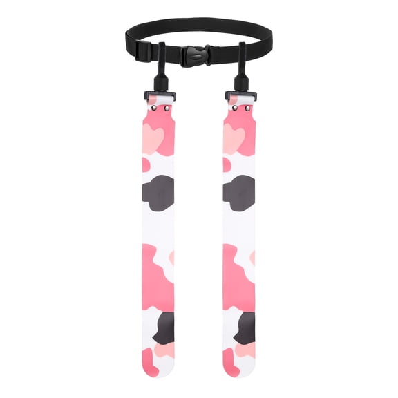 Uxcell Flag Football, Adjustable Flag Football Belts with 1 Belt and 2 Flags Easy Tear Away Camouflage Pink - Fitting For(Youth/Adults Players Training Equipment/Competition)