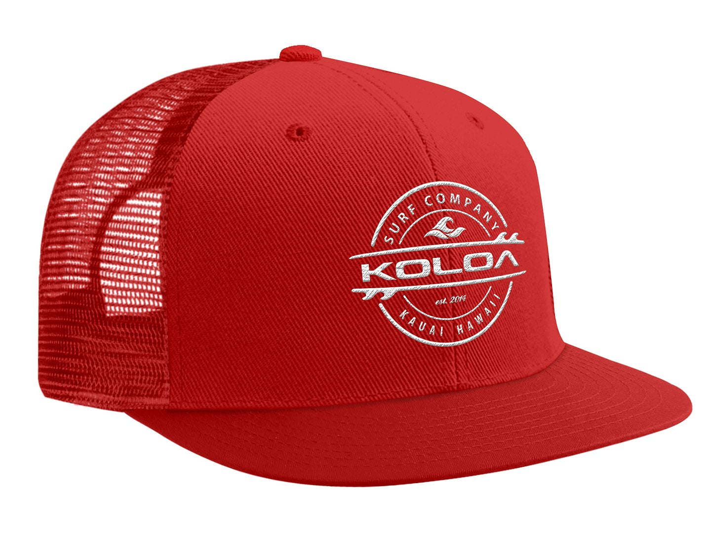 Joe's USA Koloa Surf Thruster Logo Old School Curved Bill Solid Snapback Hats 