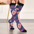 thumbnail image 5 of FORMRS Womens Knee High Socks Casual Long Thick Travel Daily Wear, 1 Pair, Beautiful Floral Pattern, 5 of 6