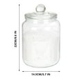 thumbnail image 3 of BAOPAI Universal Glass Storage Jars with Lids Wide Mouth for Easy Scooping and Decorative Use in Kitchen Bathroom or Party Set of 2 2L Capacity, 3 of 7