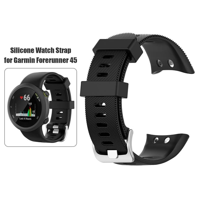 Correa de reloj inteligente de gel de sílice de repuesto FLhrweasw para Garmin Forerunner 45 45S