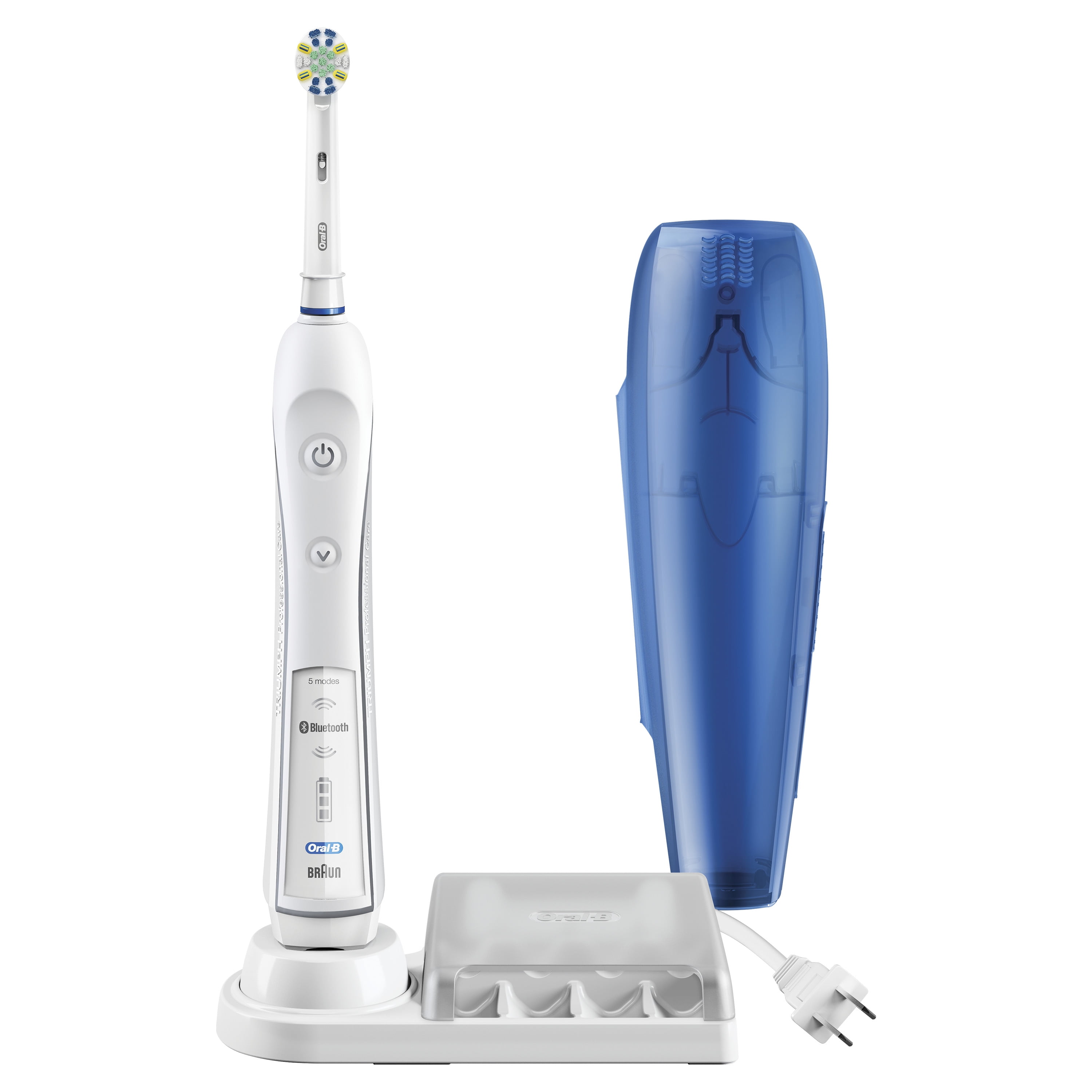 OralB 5000 SmartSeries Electric Toothbrush, White, Powered by Braun