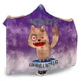 thumbnail image 2 of I Work Hard So My Cat Can Have A Better Life Hooded Blanket, 2 of 4