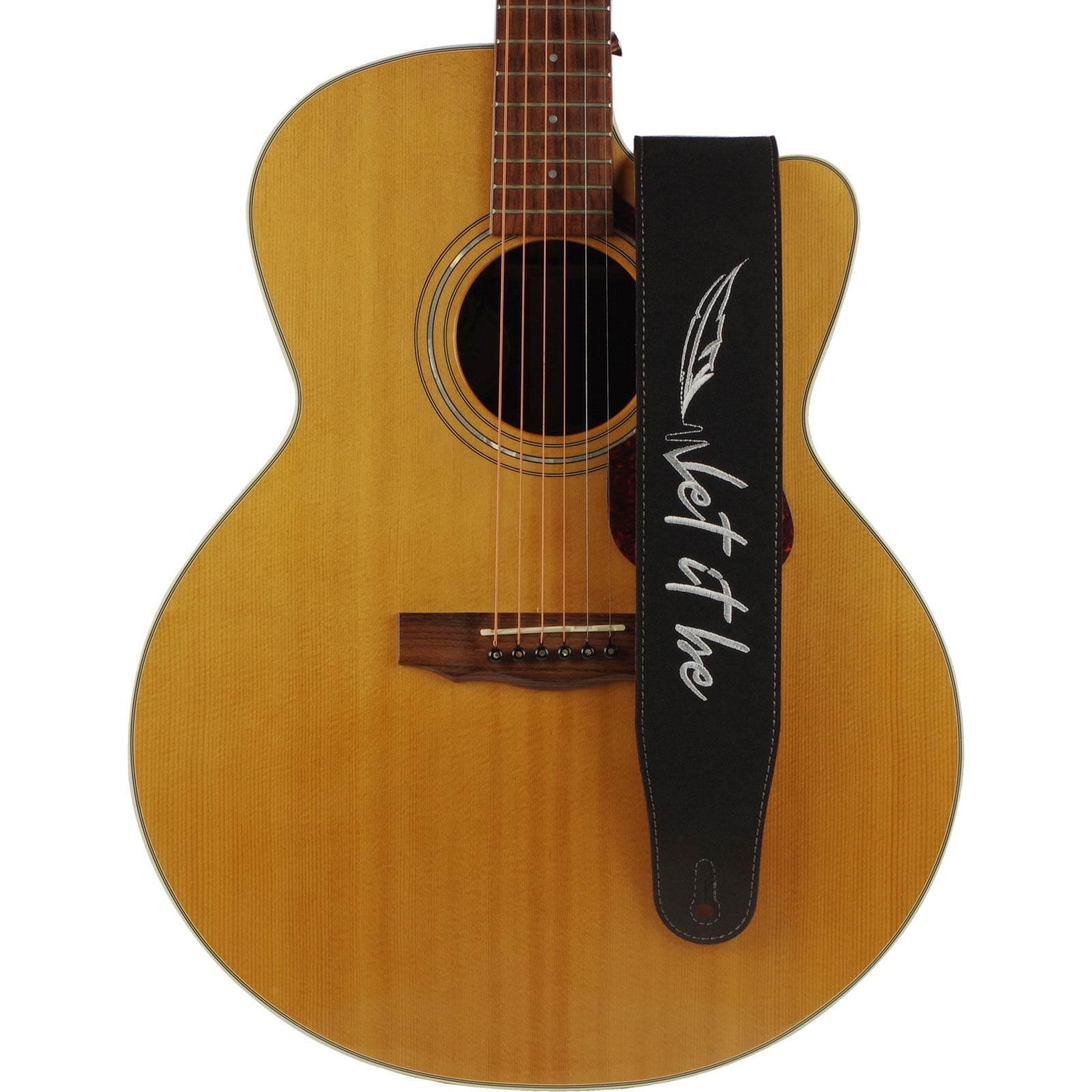 Adjustable Guitar Suede Straps Relief Embroidery Belt Bass Acoustic Accessory