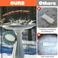 thumbnail image 5 of Pekkaxy 1 Pack Upgrade Bird Bath Heater for Outdoors in Winter, Pond Deicer 60 Watts Birdbath Deicer Water Heater Thermostatically Controlled with Auto Shut off Function for Patio Lawn, 5 of 7