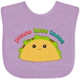 thumbnail image 3 of Inktastic Peace Love Tacos Boys or Girls Baby Bib, 3 of 4