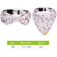 thumbnail image 4 of LAICAIW Breakaway Cat Collar with Bells-2 Pack Cat Collar with Bells, Cat Collars with Bandana, Accessories for Pet Collars, Adjustable for Cats and Small Dogs (Pink Flower), 4 of 6