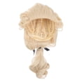 thumbnail image 6 of Mufeng Men's Colonial Wigs Colonial George Washington Costume Accessory Judge Lawyer Wig Beige One Size, 6 of 7